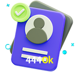 Tornar-se um membro do 444Ok é muito simples